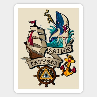 Sailor tattoos Sticker